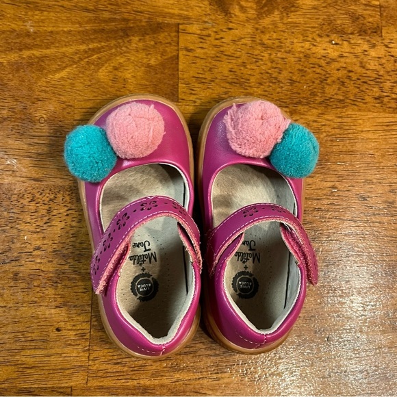 Livie & Luca + Matilda Jane magenta purple mary Jane’s pink blue Pom Pom size 6 - Picture 8 of 11
